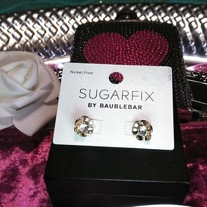 ☀️🌼NEW SUGARFIX BY BAUBLEBAR GOLD PANSY EARRINGS